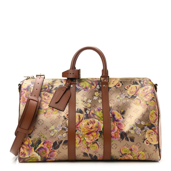 ❌❌ Louis Vuitton Gold Keepall 45 bandouliere Monogram Garden Party travel bag LV - Picture 6 of 11